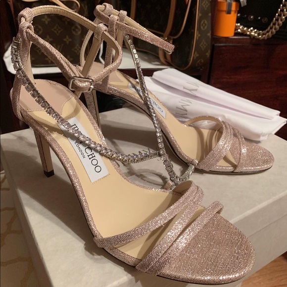 Jimmy Choo Thaia 85 Sandals in Ballet Pink - Picture 1 of 4